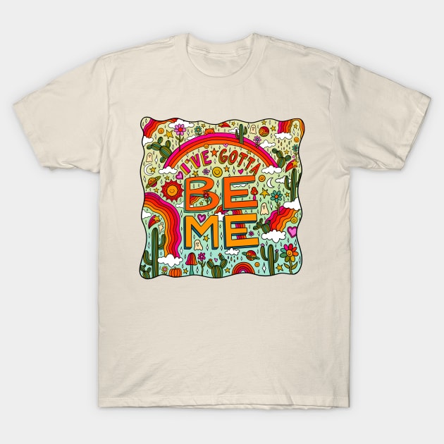 Be Me in Blue T-Shirt by Doodle by Meg